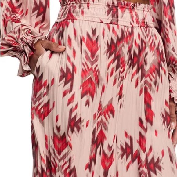 L’Agence Lyra Smocked Waist Wide Leg Pants Size XL - Picture 5 of 10